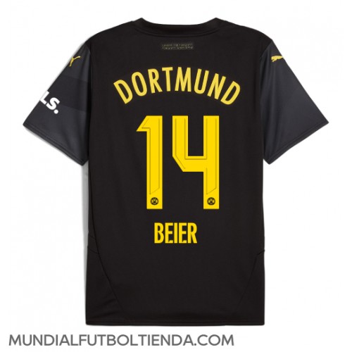 Camiseta Borussia Dortmund Maximilian Beier #14 Segunda Equipación Replica 2024-25 mangas cortas